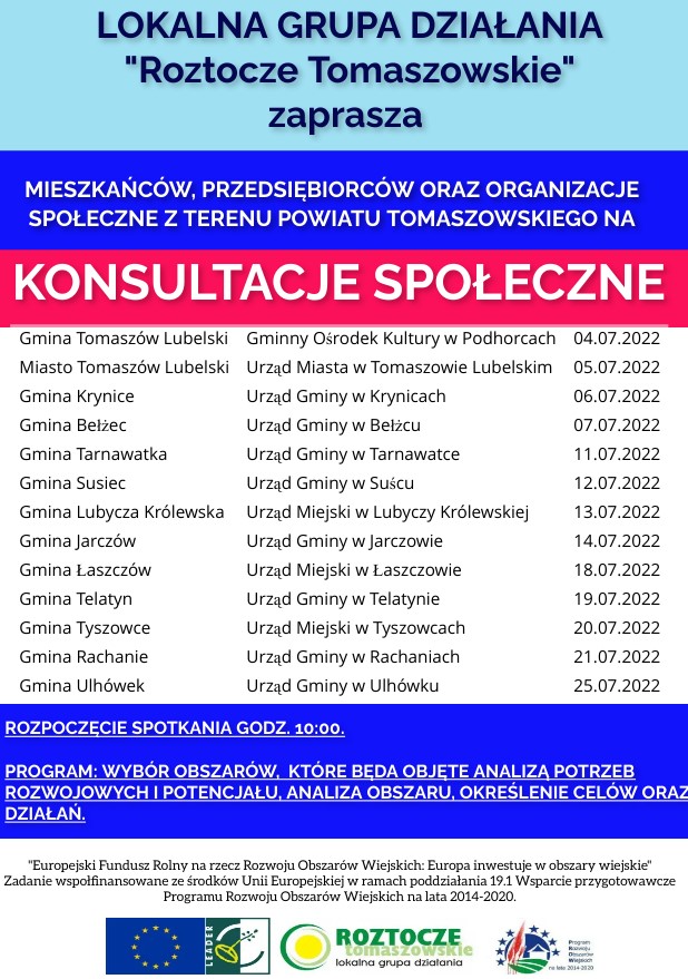 Plakat konsultacje