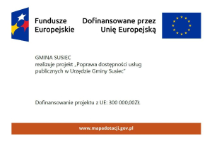 Poprawa dostępności usług publicznych w Urzędzie Gminy Susiec